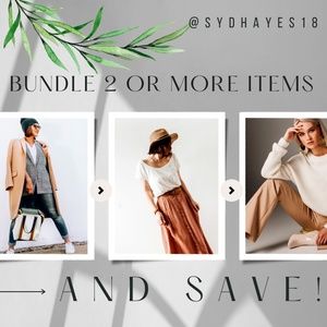 BUNDLE AND SAVE! Offers welcome